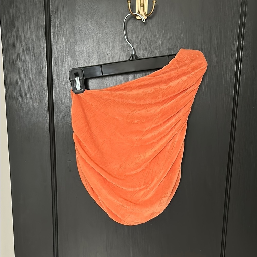 Orange One-Shoulder Top